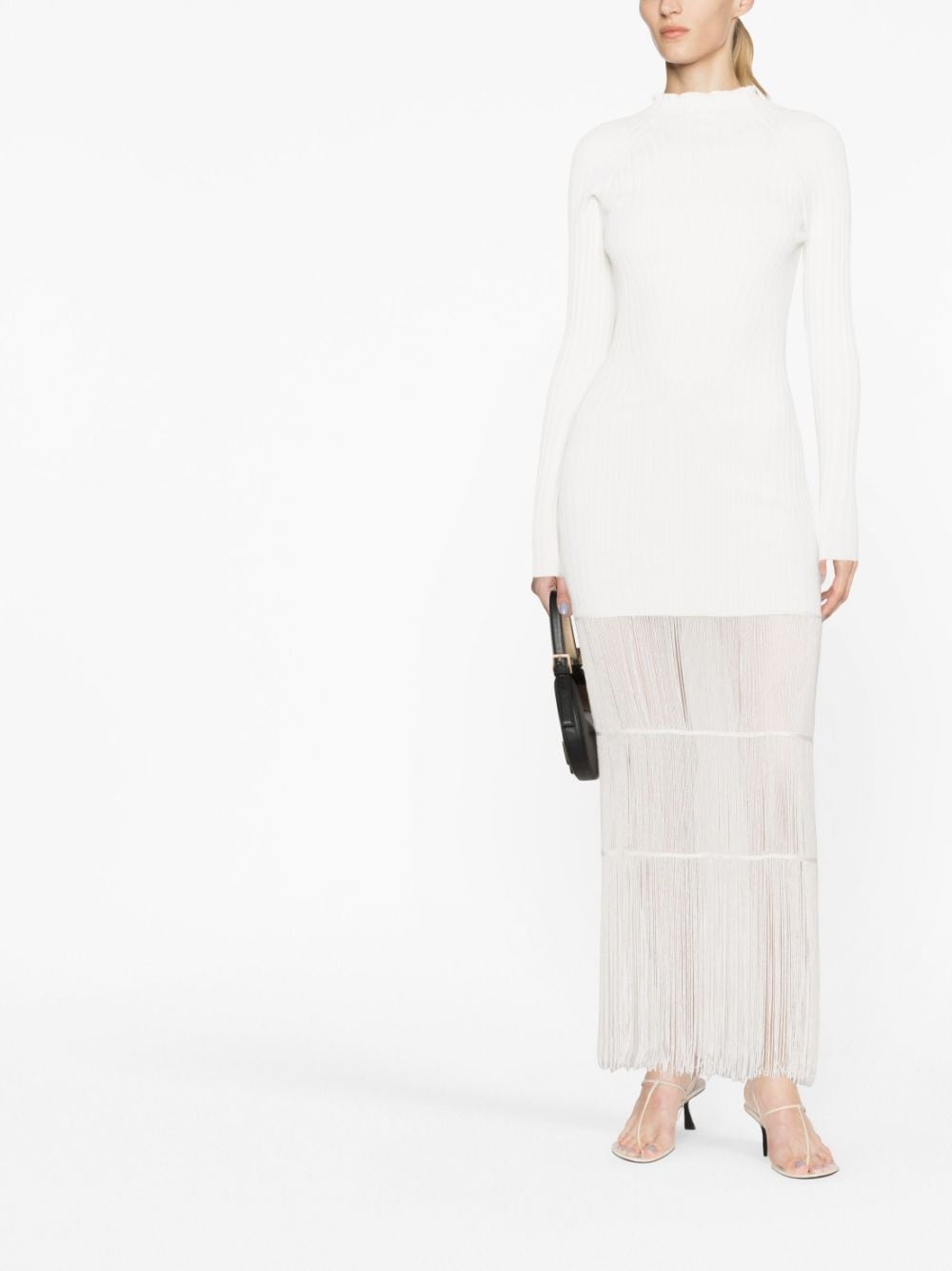 The Cedar fringed knitted dress - 3