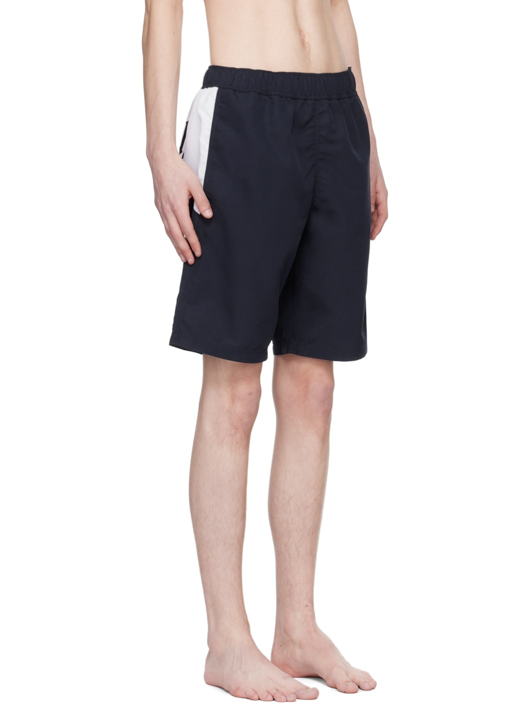 Navy Printed Swim Shorts - 2