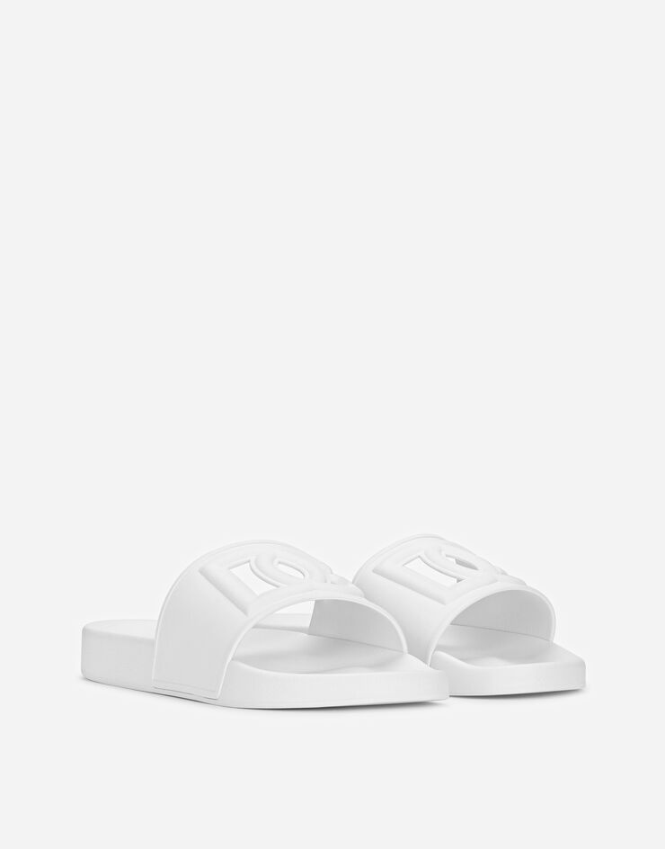 Rubber beachwear sliders with DG logo - 2