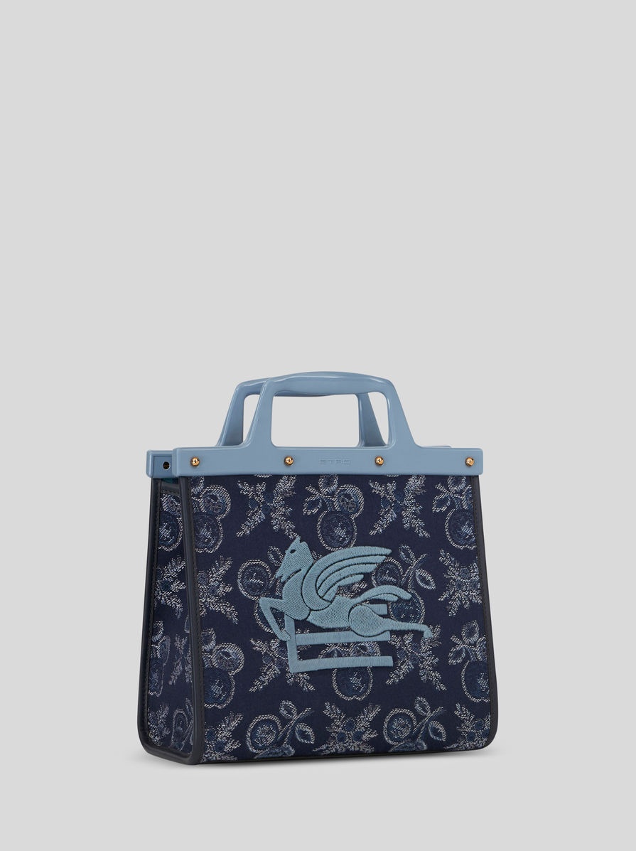 SMALL JACQUARD LOVE TROTTER BAG WITH APPLES - 5