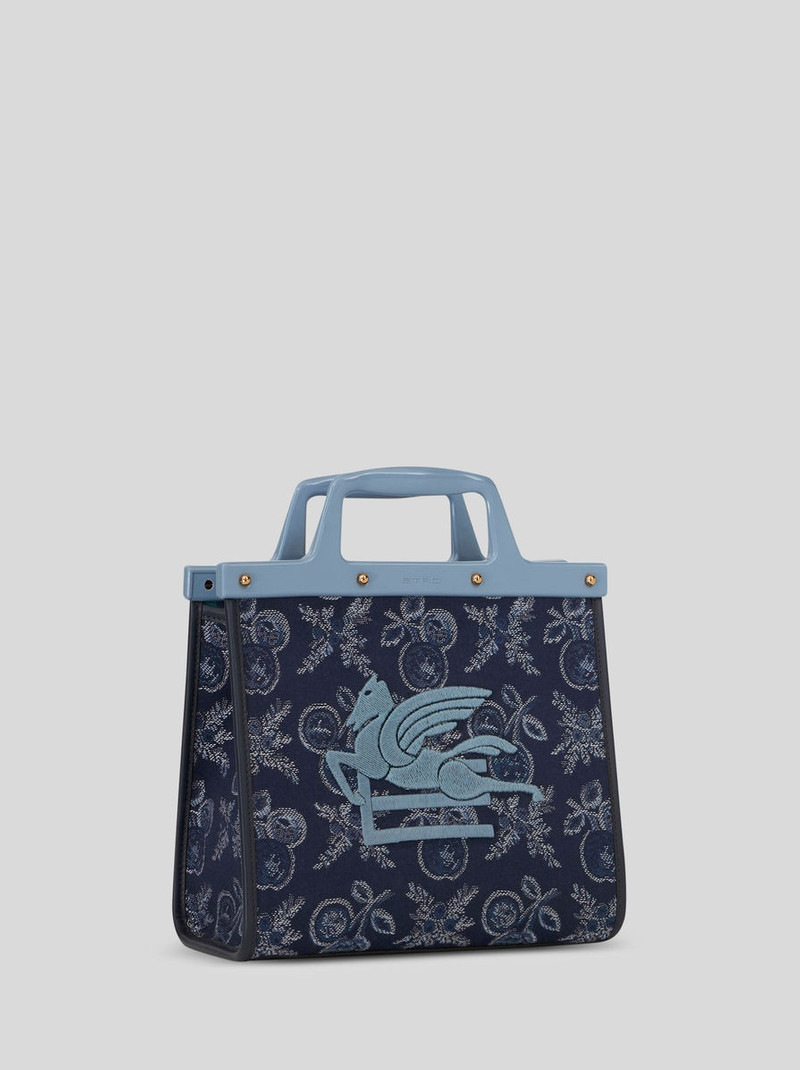 SMALL JACQUARD LOVE TROTTER BAG WITH APPLES 5