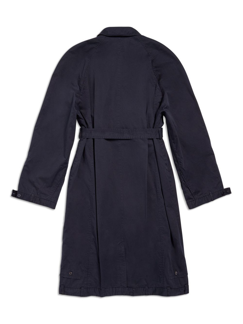 belted cotton long coat 6