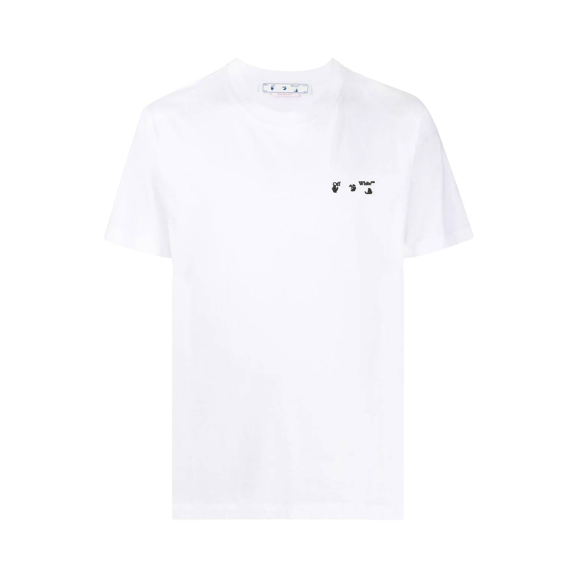 Off-White OW Logo Slim Short-Sleeve Tee 'White/Black' - 1