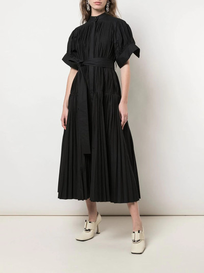 Proenza Schouler pleated belted evening dress outlook