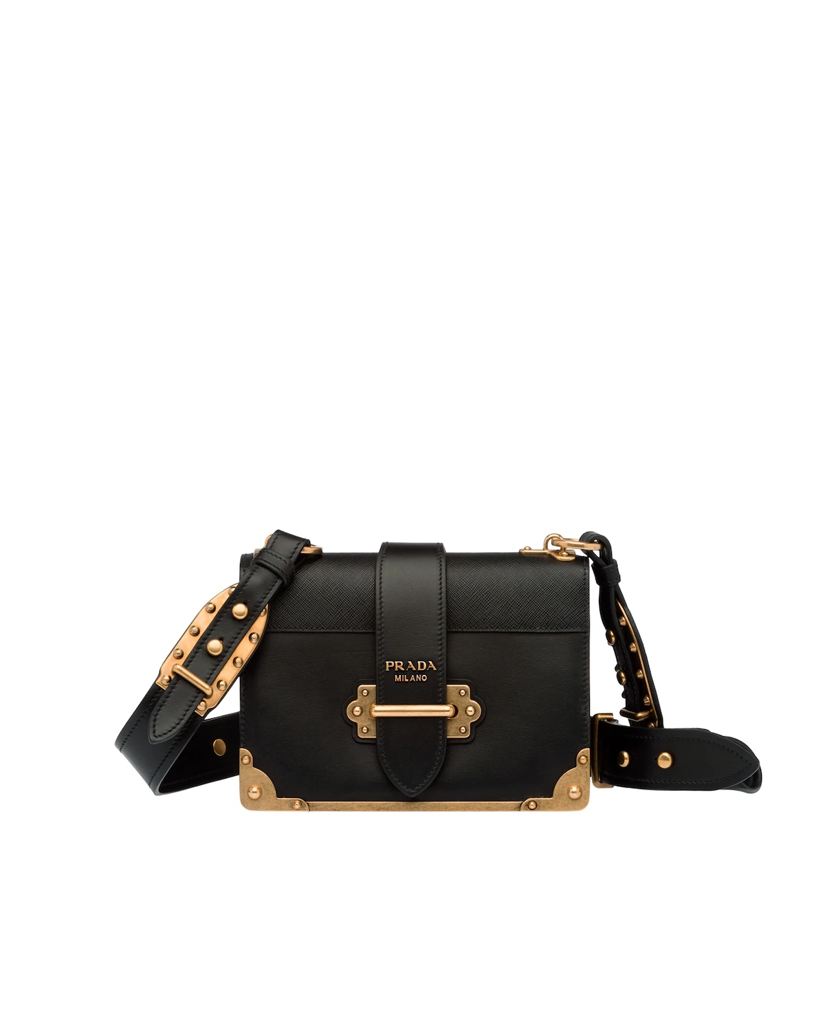 Leather Prada Cahier Bag - 1