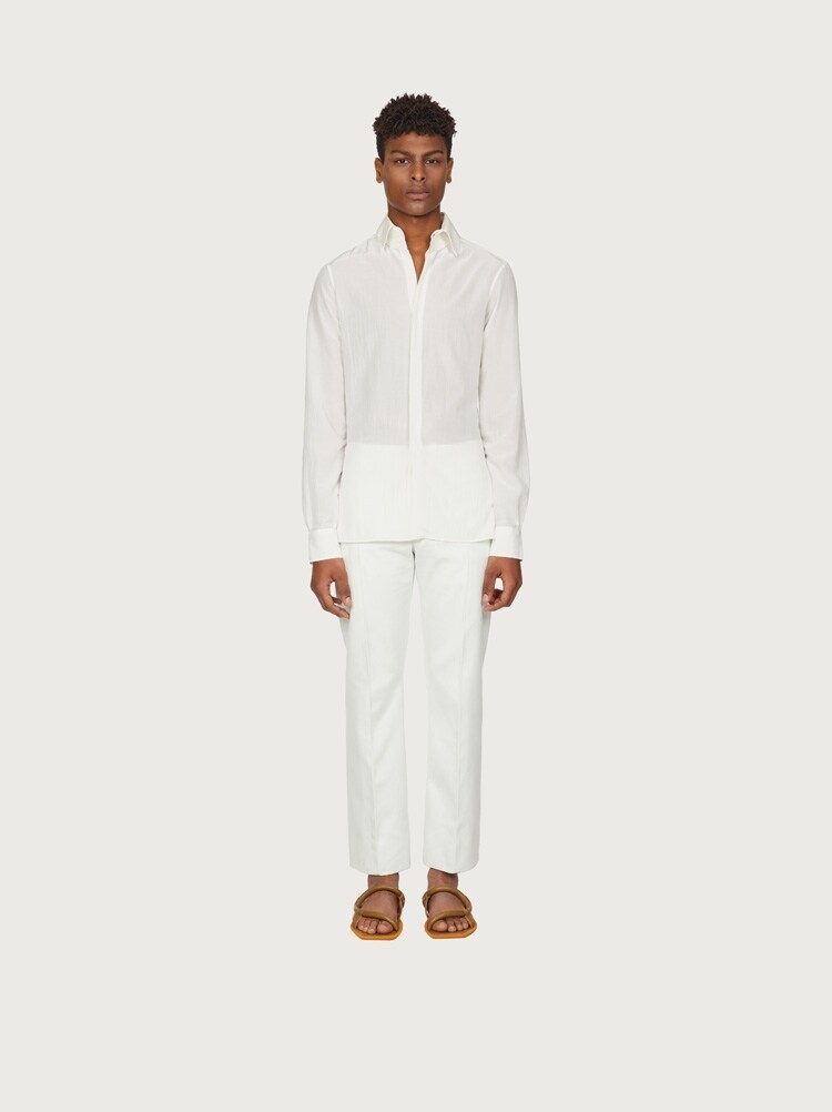COTTON AND SILK SHIRT - 3