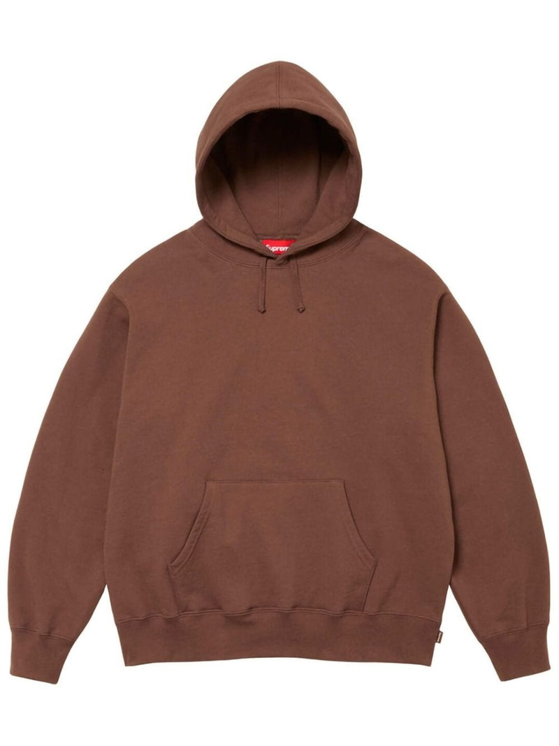 Supreme ブラウン フーディ Supreme satin-appliqué 