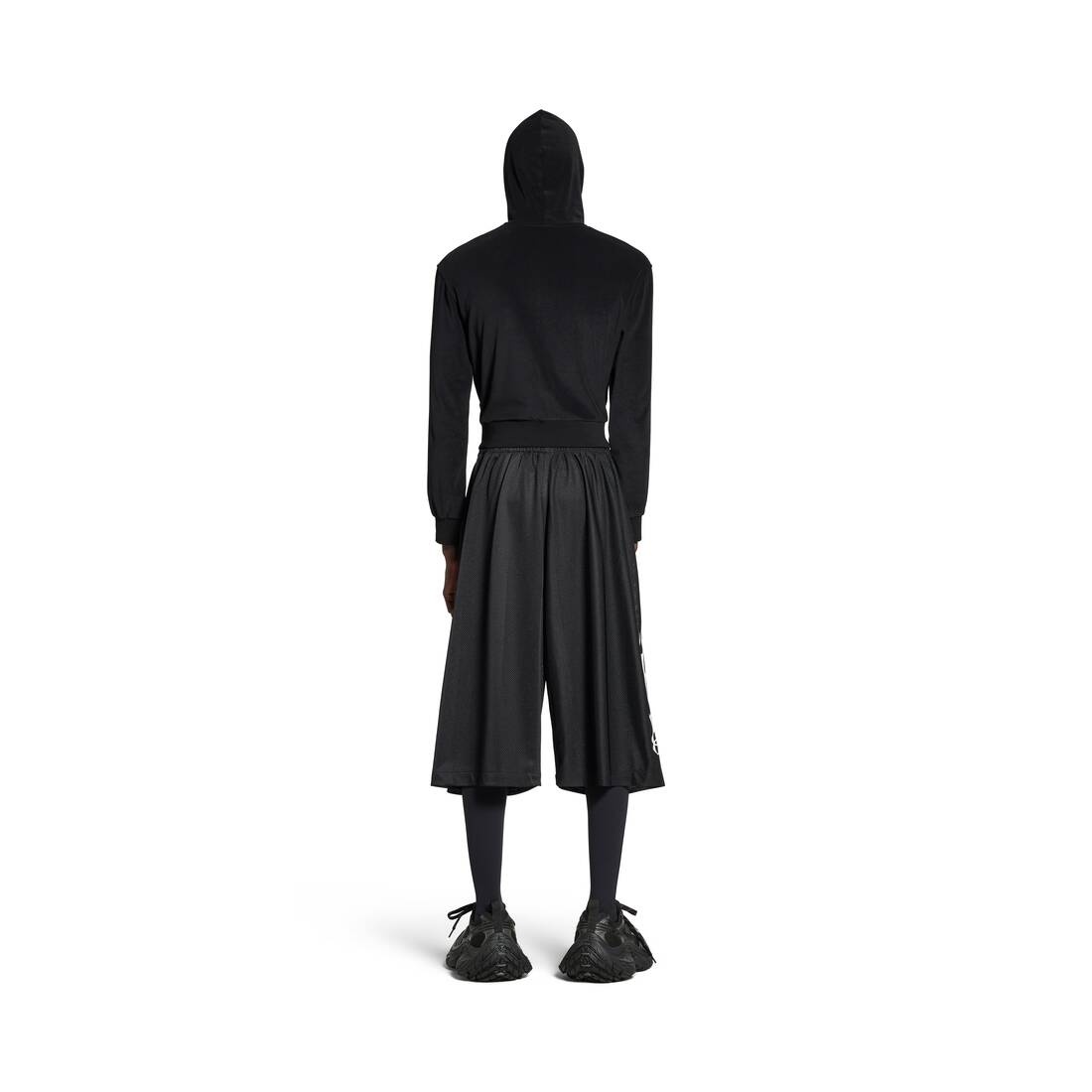 Men's Burning Unity Baggy Shorts in Black - 4