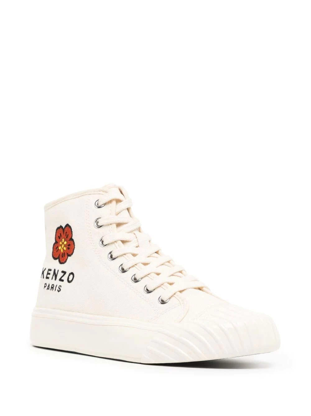 embroidered-logo hi-top sneakers - 2