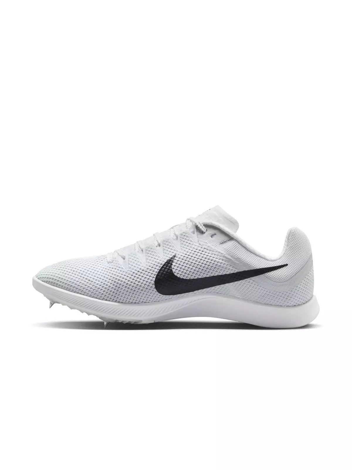Rival Distance "White/Black/Metallic Silver" Unisex Track Spike - 4