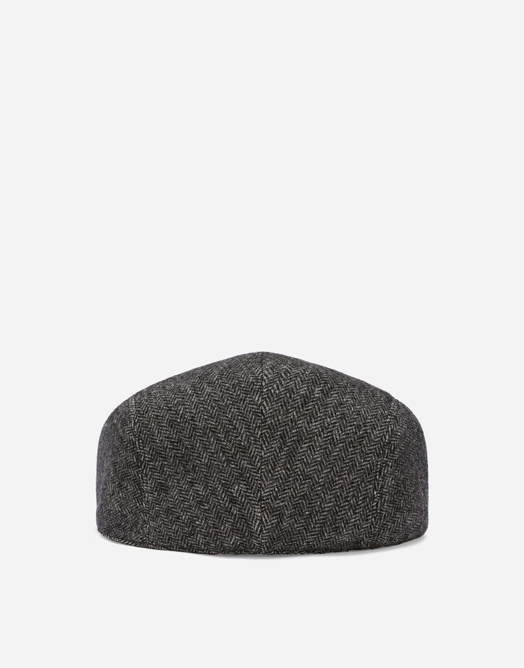 Herringbone wool-blend flat cap - 2