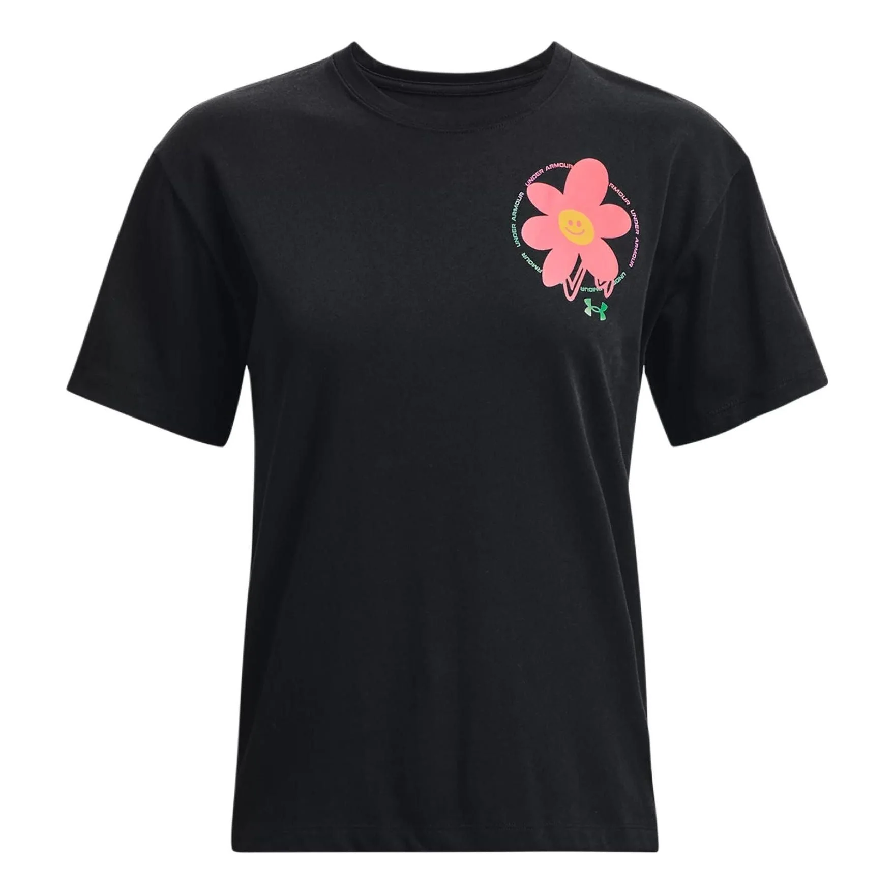 (WMNS) Under Armour Bloom Heavyweight T-shirt 'Black' 1376472-001 - 1