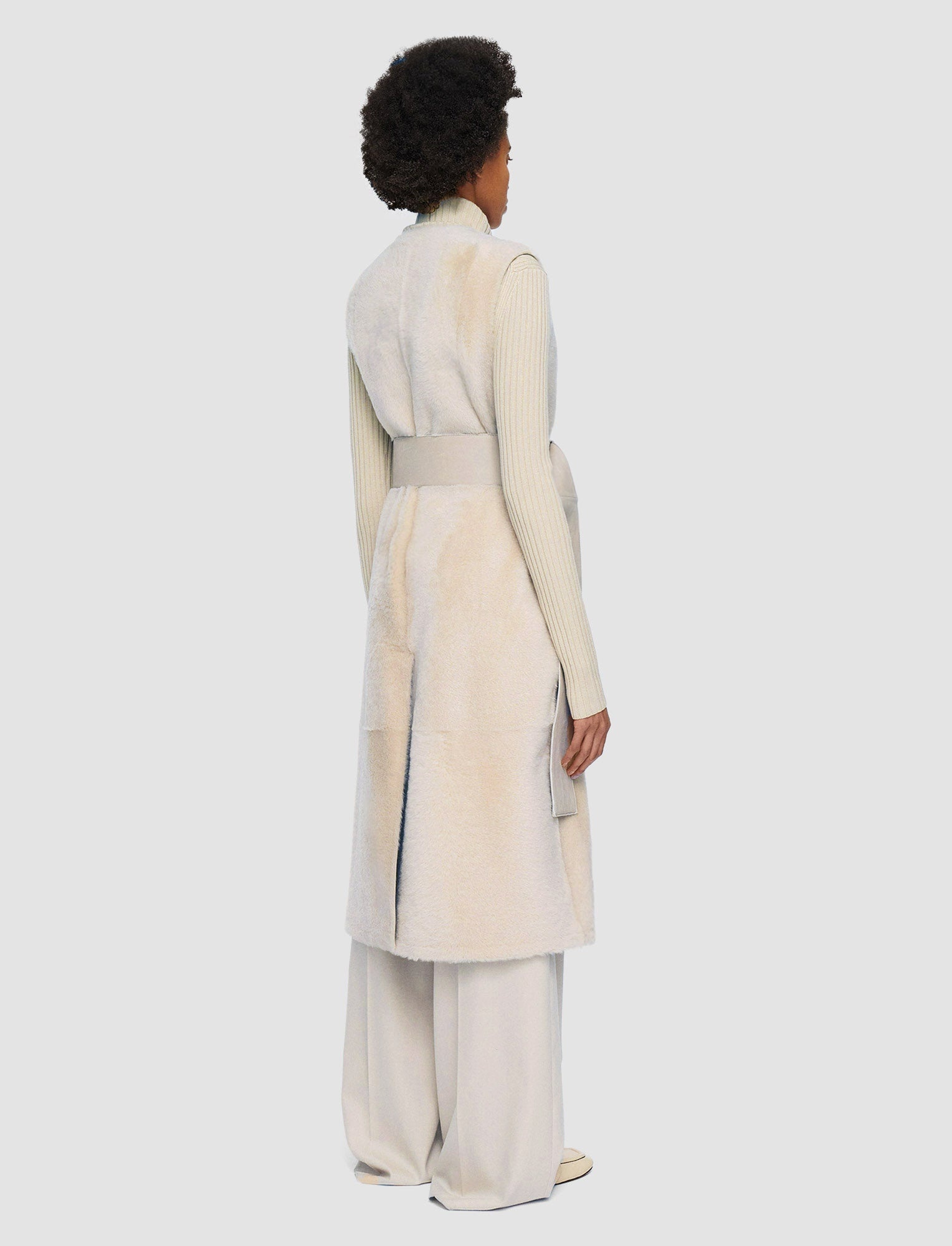 Light Shearling Cresson Long Gilet - 3