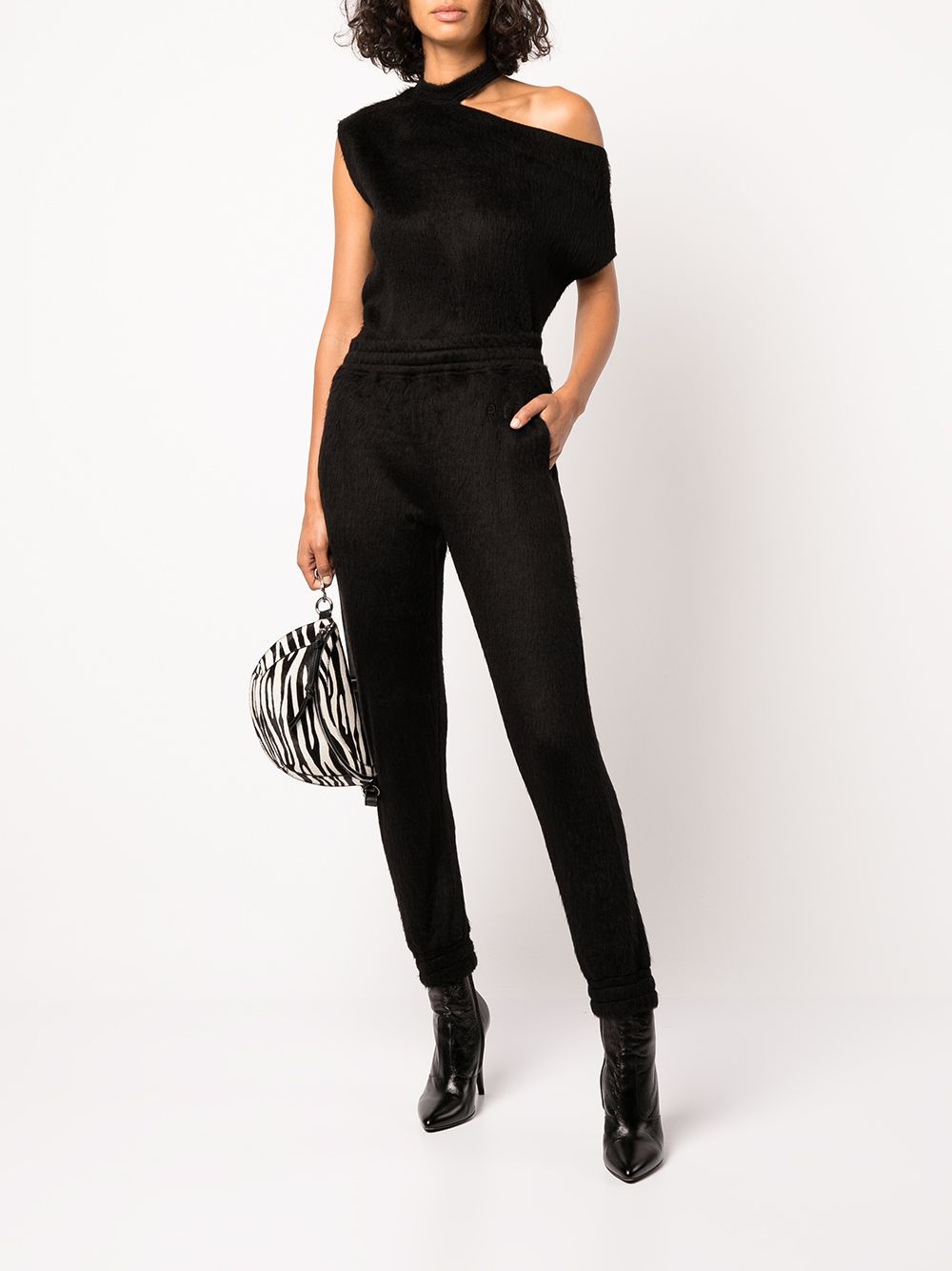 asymmetric cut-detail T-shirt - 2