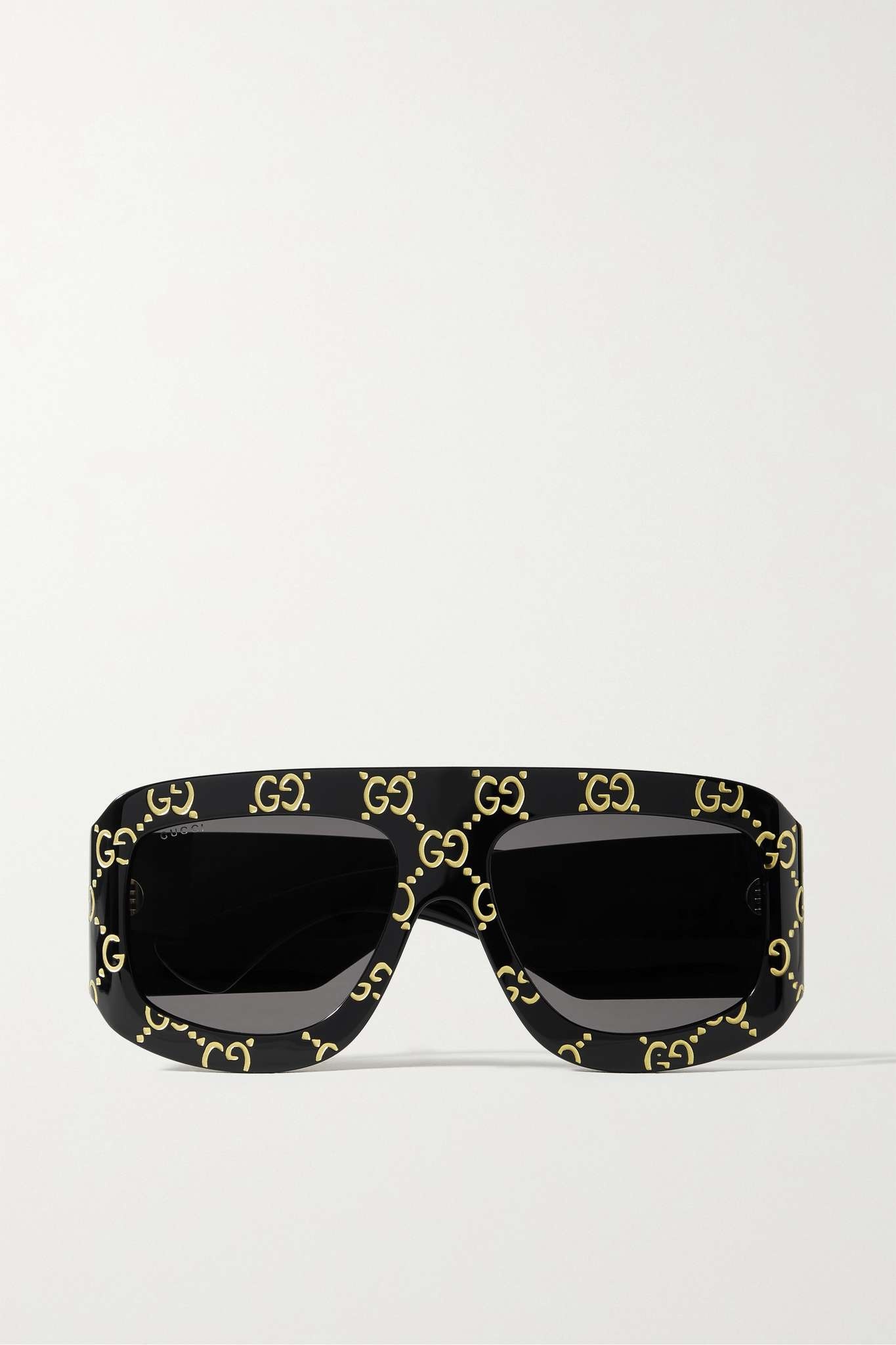 Oversized D-frame acetate sunglasses - 1