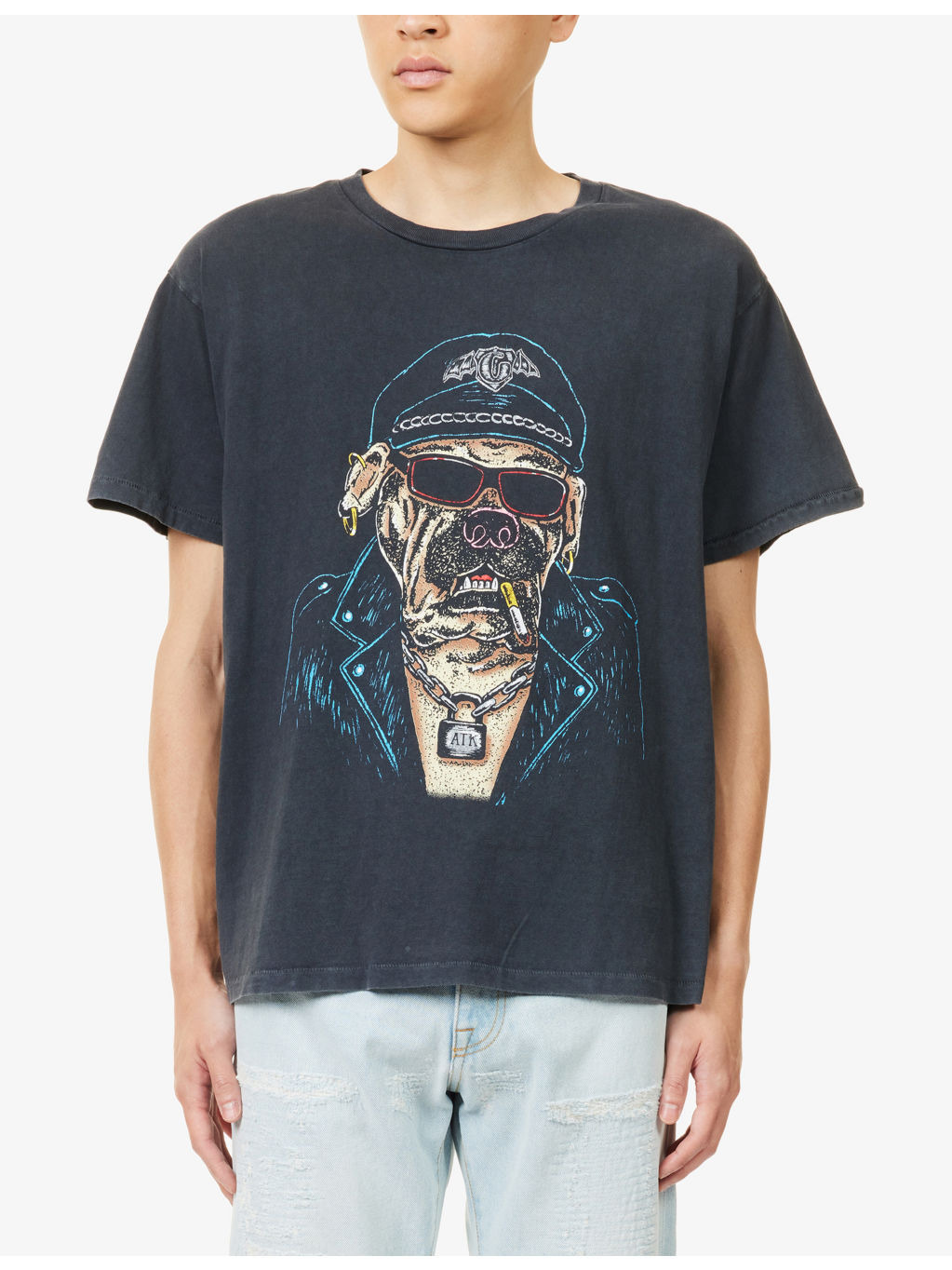 Printed Crewneck Cotton-Jersey T-Shirt - 3