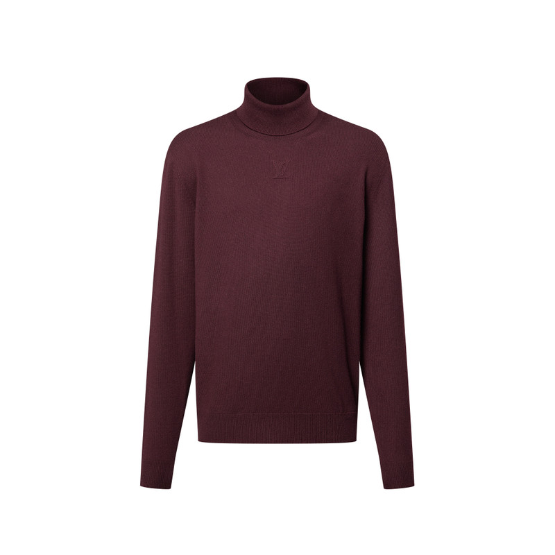Embossed Cashmere Turtle Neck 1