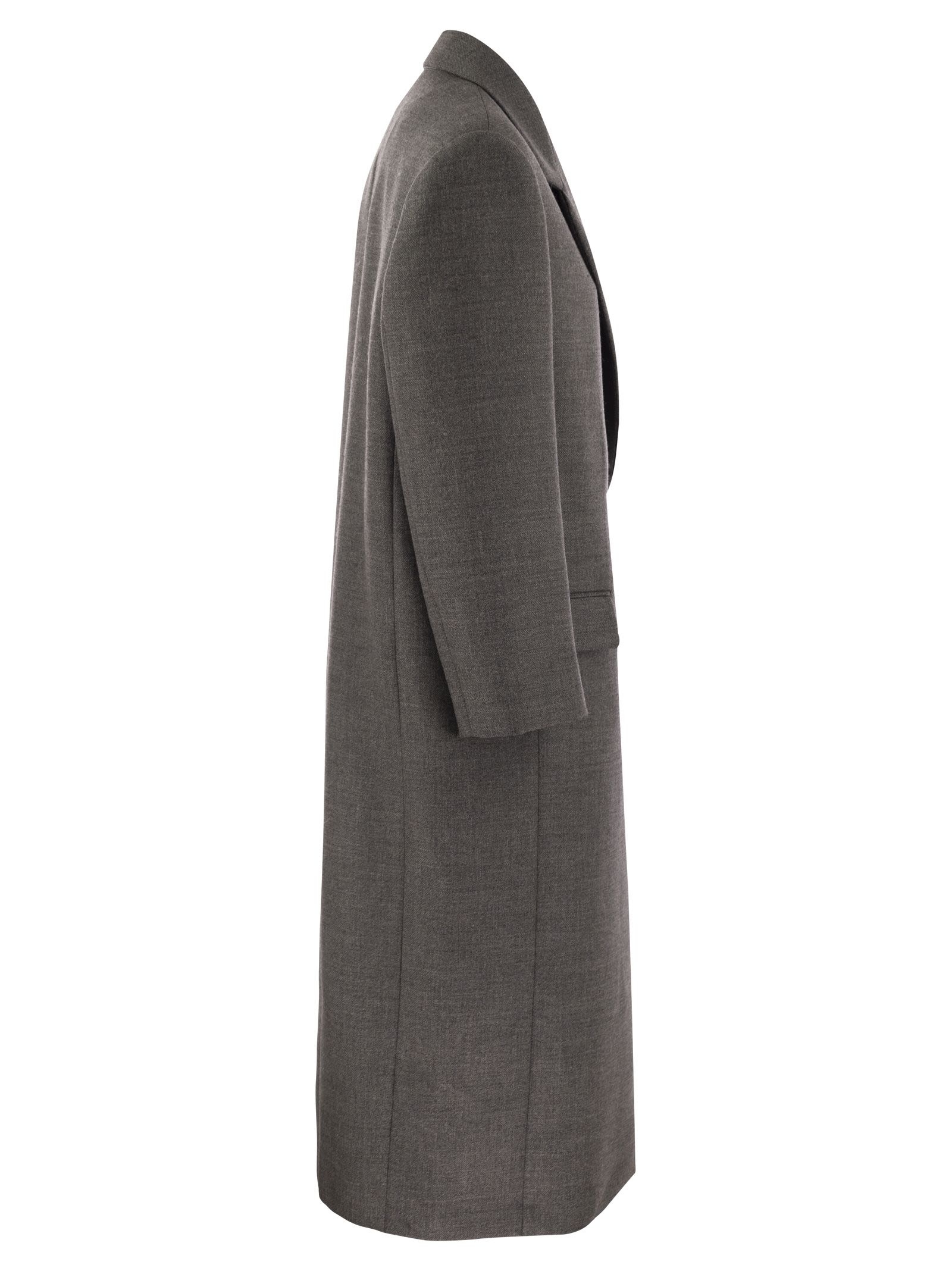Brunello Cucinelli Women Cappotto Grigio Scuro - 3