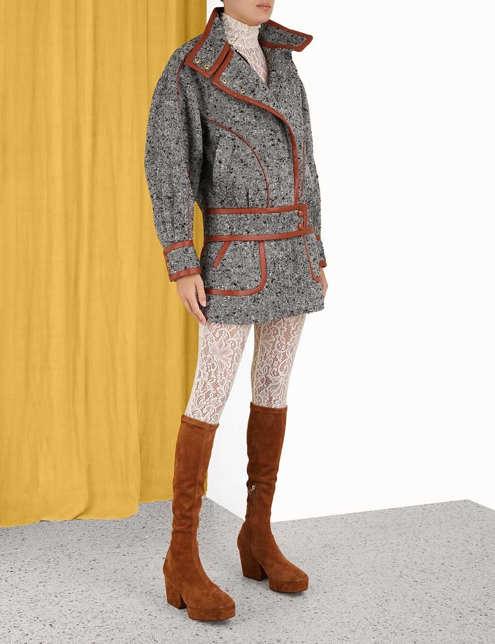 KALEIDOSCOPE BOUCLE BOMBER - 3