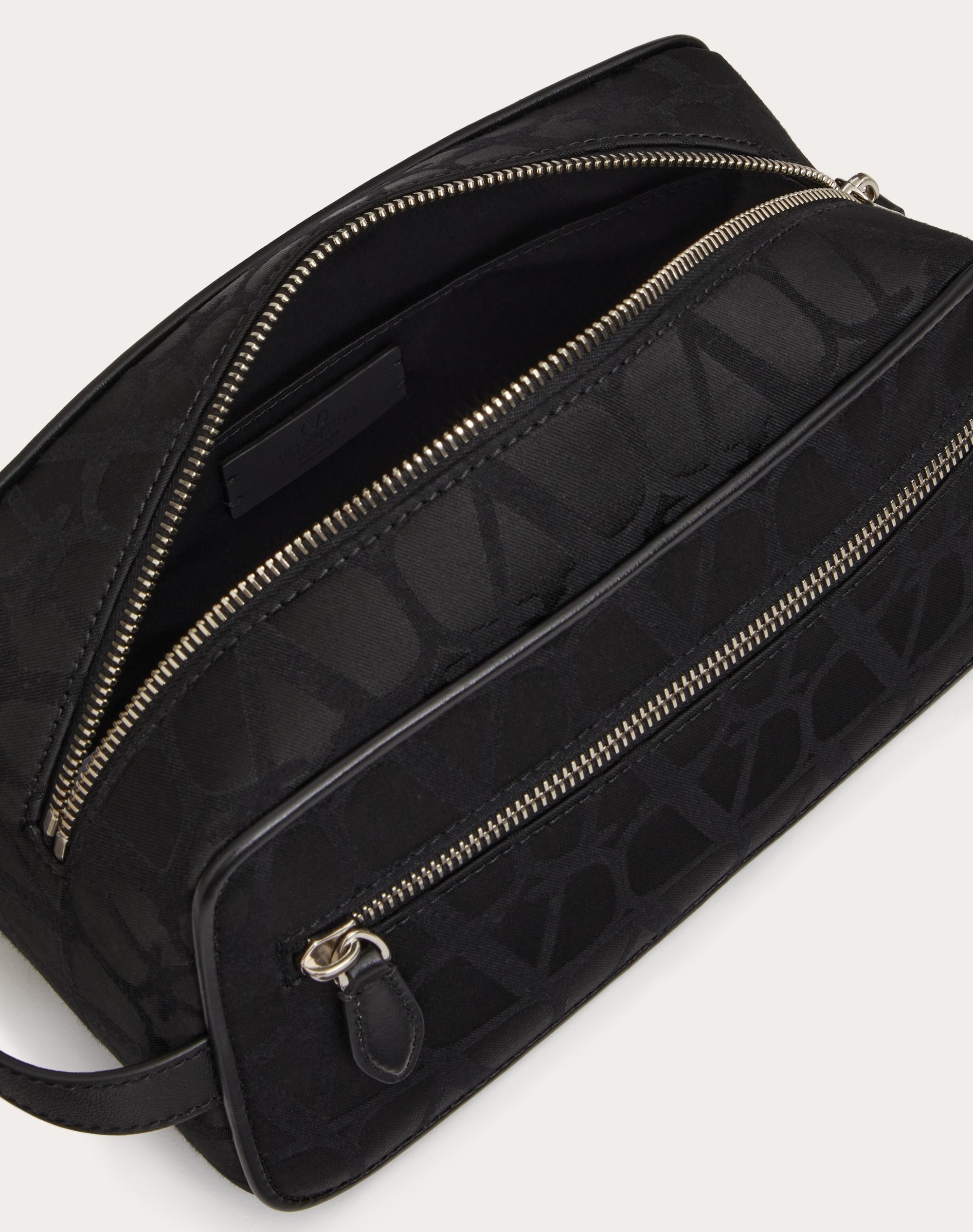 TOILE ICONOGRAPHE WASHBAG IN TECHNICAL FABRIC WITH LEATHER DETAILS - 6