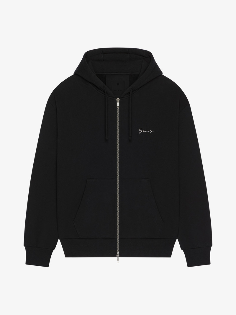 HOODIE IN FLEECE WITH HUBERT OBJECTS PRINT - 1