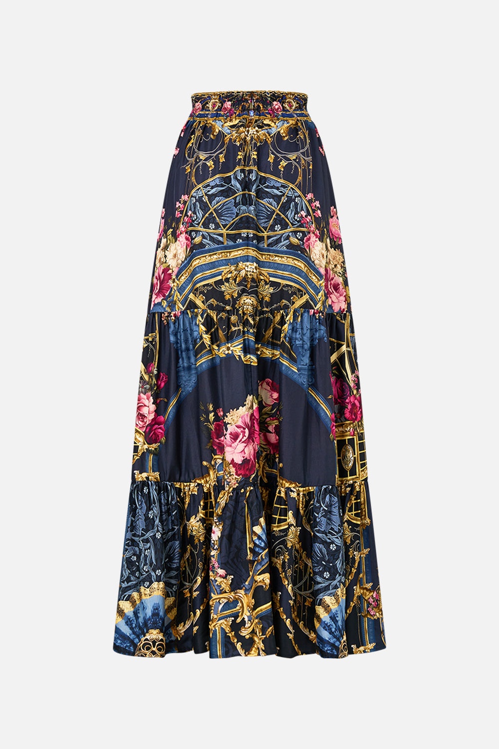 HIGH WAISTED TIERED SKIRT - 8