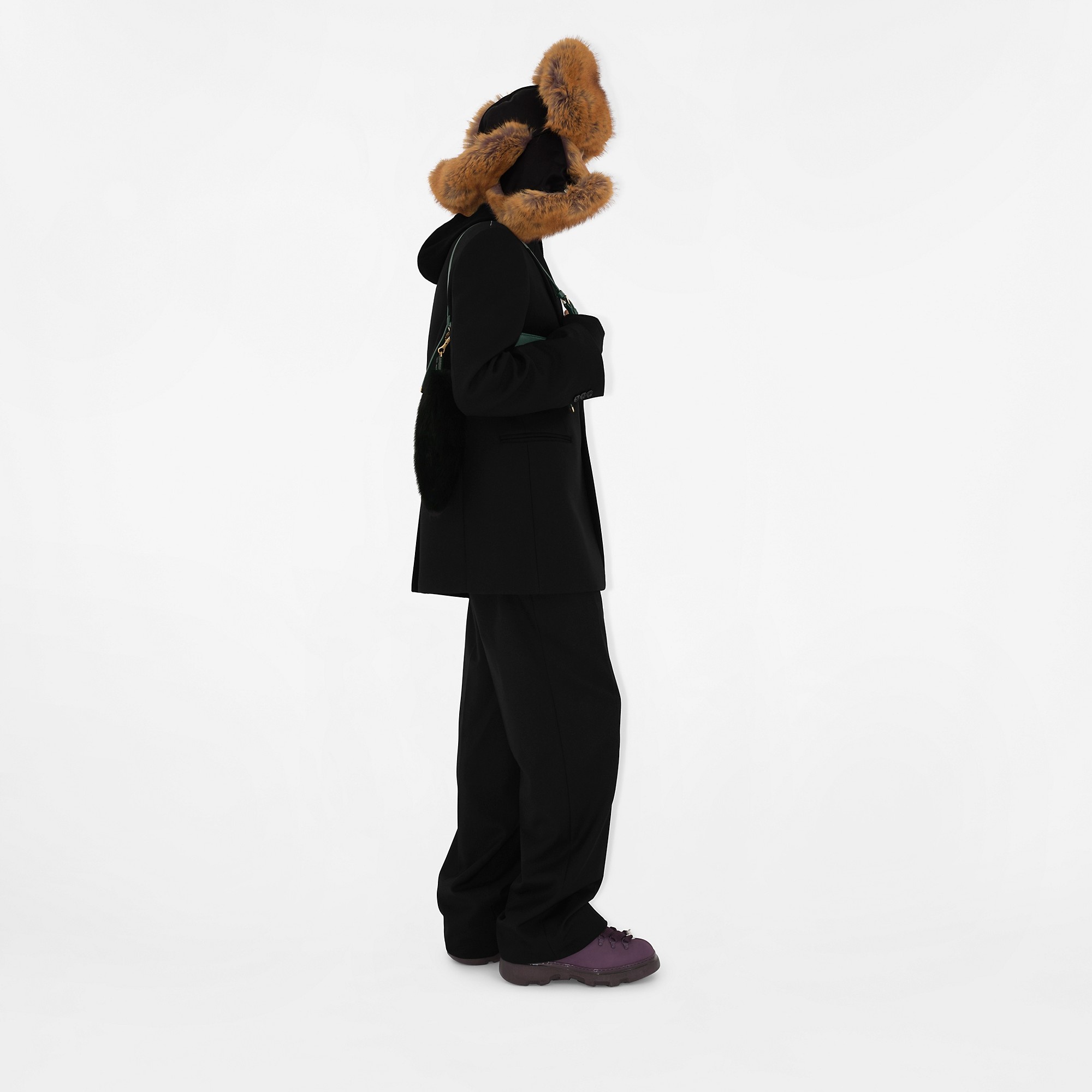 Wool Blend Tailored Trousers - 3