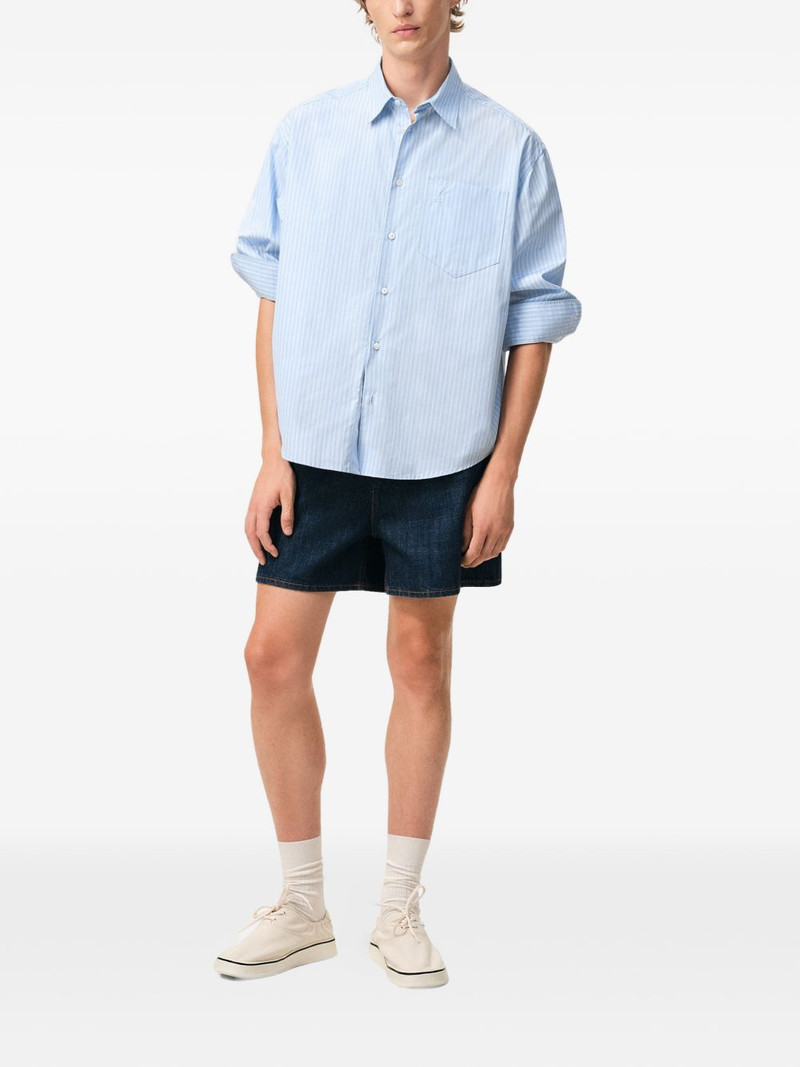AMI Paris striped long-sleeve shirt outlook
