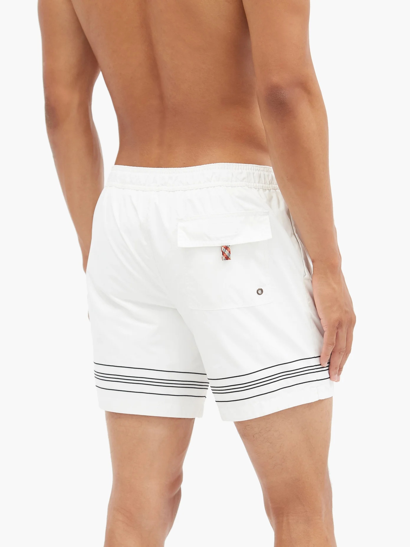 Martin logo-embroidered shell swim shorts - 3