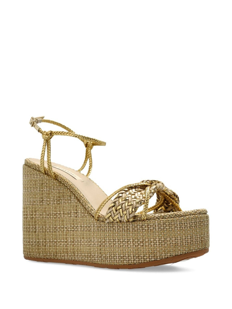 CASADEI raffia platform espadrilles outlook