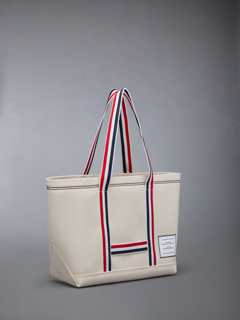 Thom Browne DOUBLE FACE CANVAS SMALL TOOL TOTE outlook
