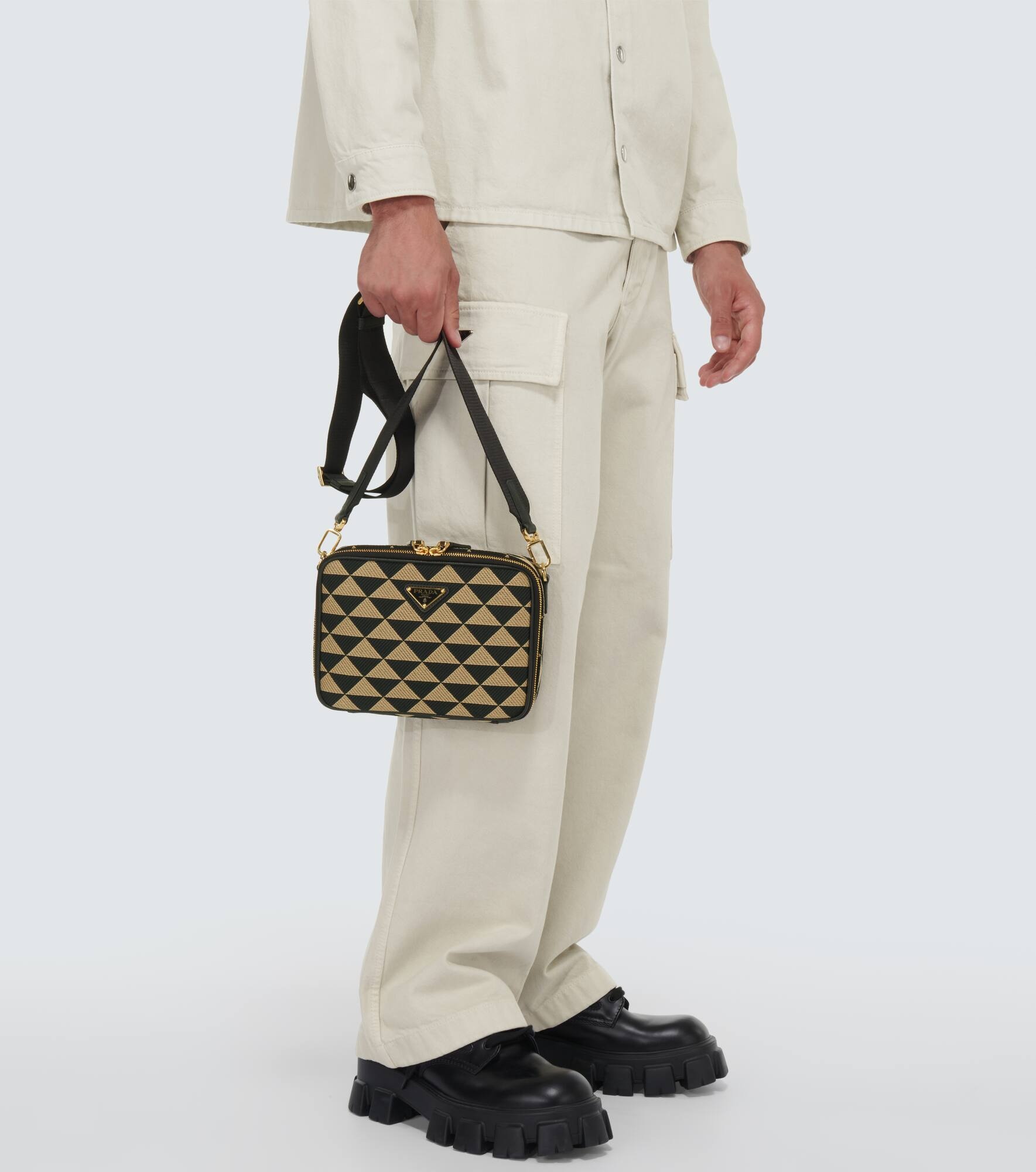 Prada Symbole jacquard crossbody bag - 2
