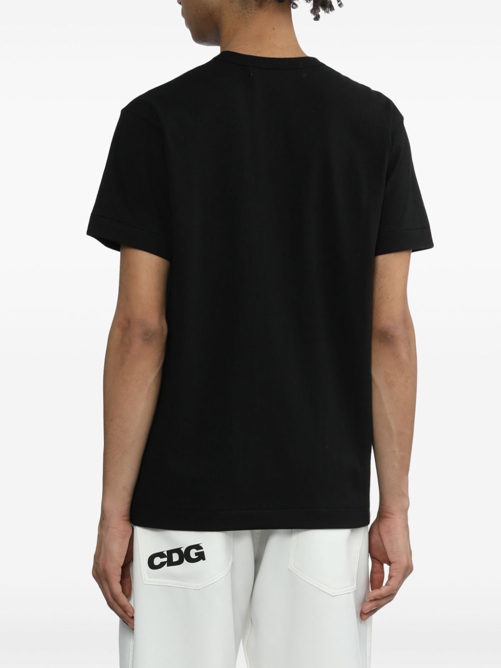 logo-appliqué cotton T-shirt - 4