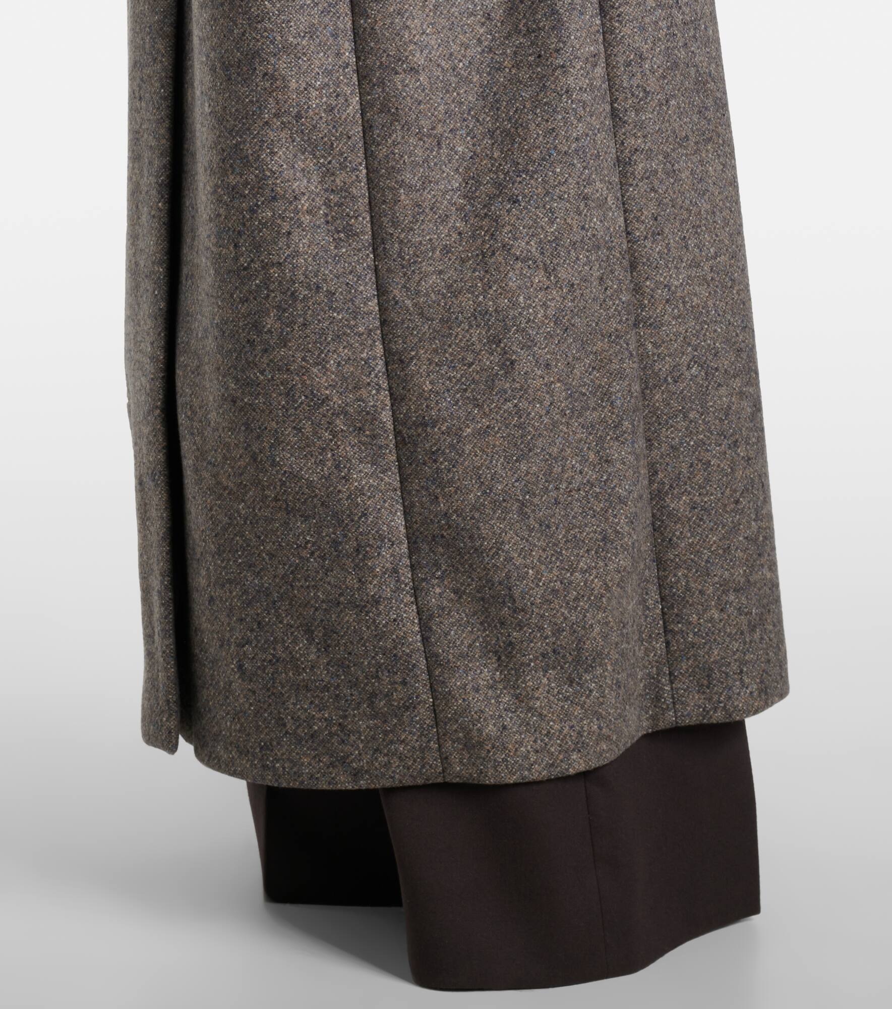 Double-breasted wool and silk-blend coat - 6