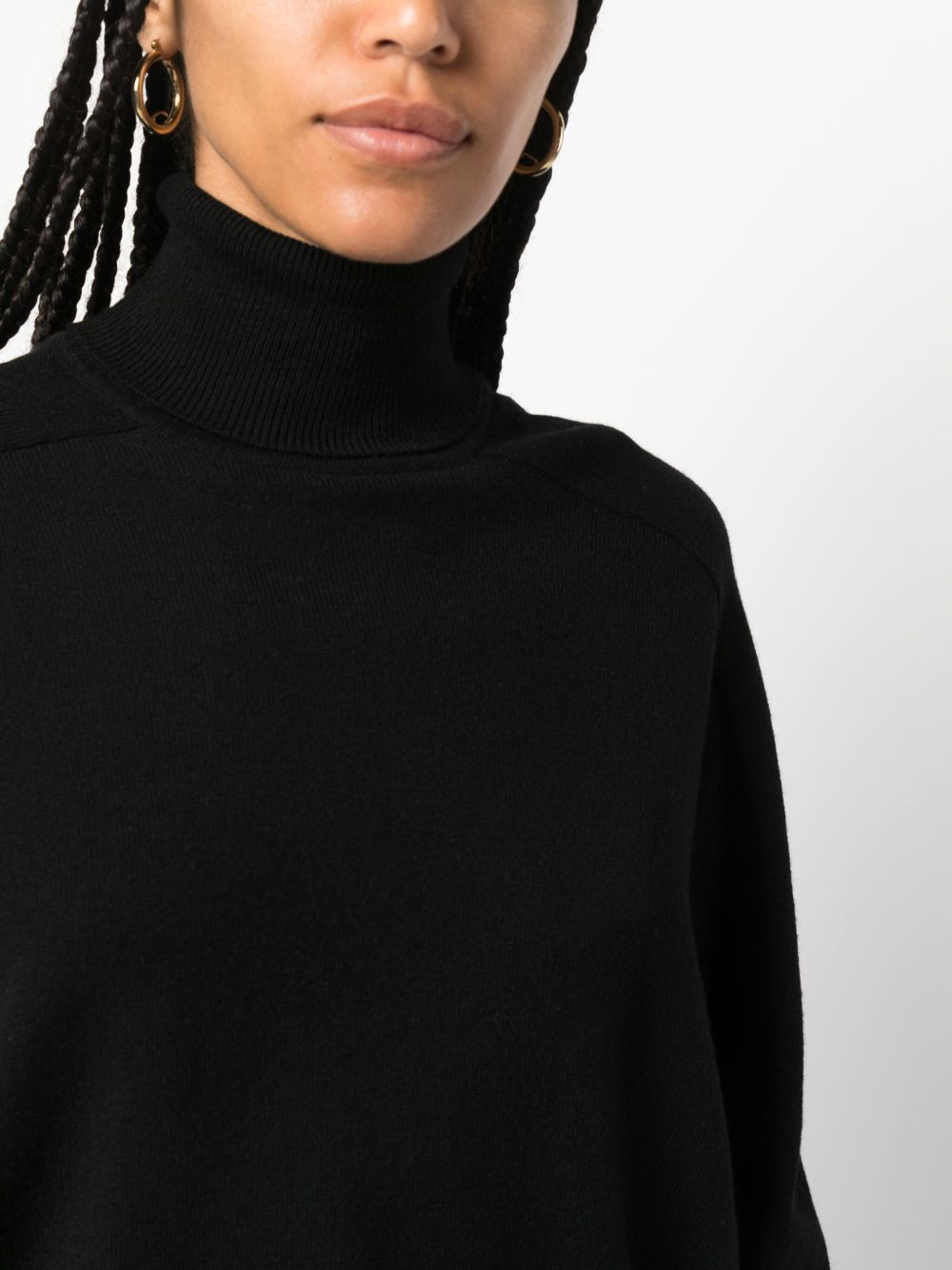 roll-neck fine-knit jumper - 5