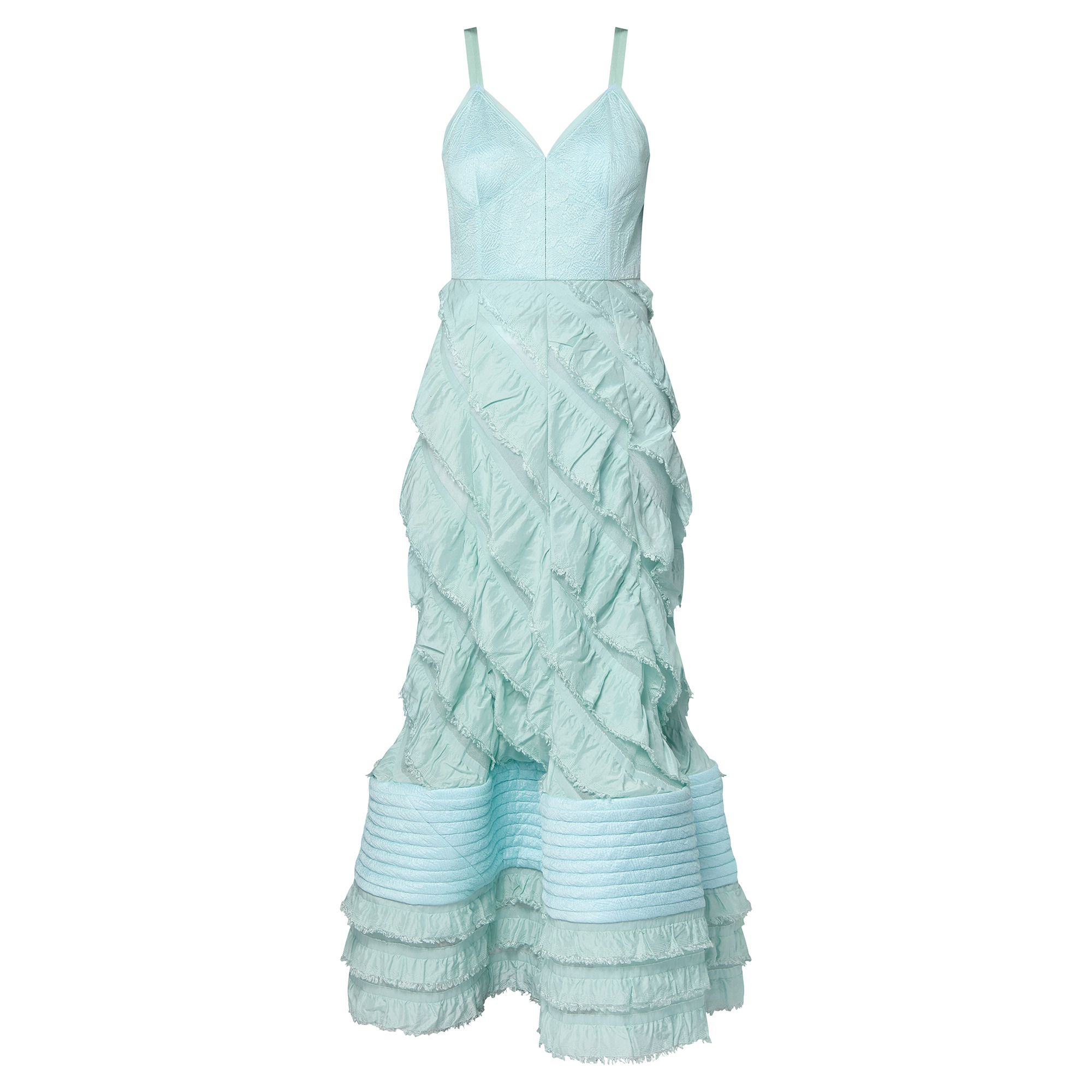 Mermaid Hem Flounce Gown - 1