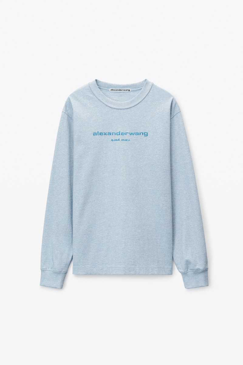 PUFF LOGO LONG SLEEVE TEE IN COMPACT JERSEY 1