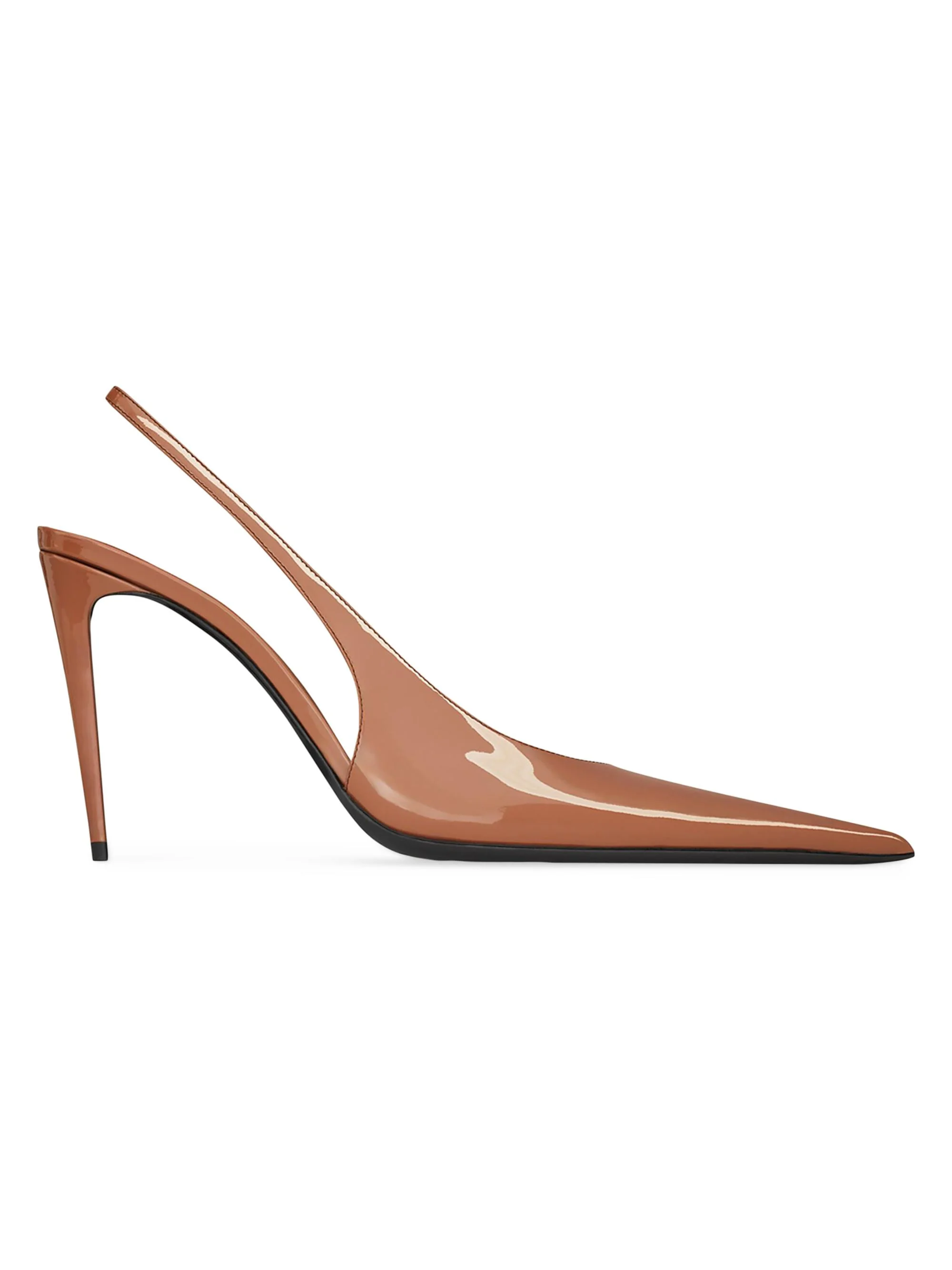 Women's Guermantes Slingback Pumps in Patent Leather - Noisette - 1