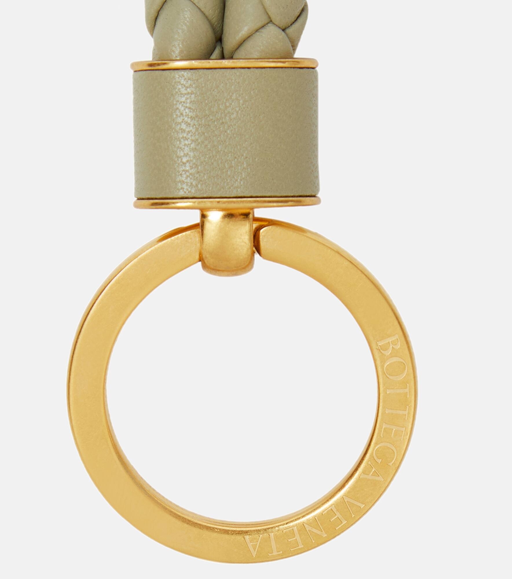 Intreccio leather keyring - 2