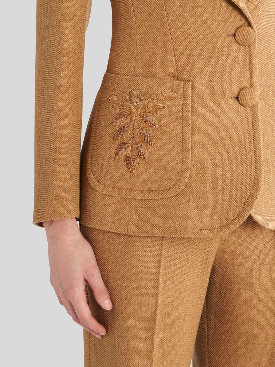 TWO-BUTTON JACKET WITH EMBROIDERY - 2