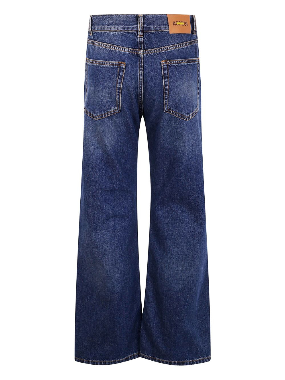 patch-detail cotton jeans - 2