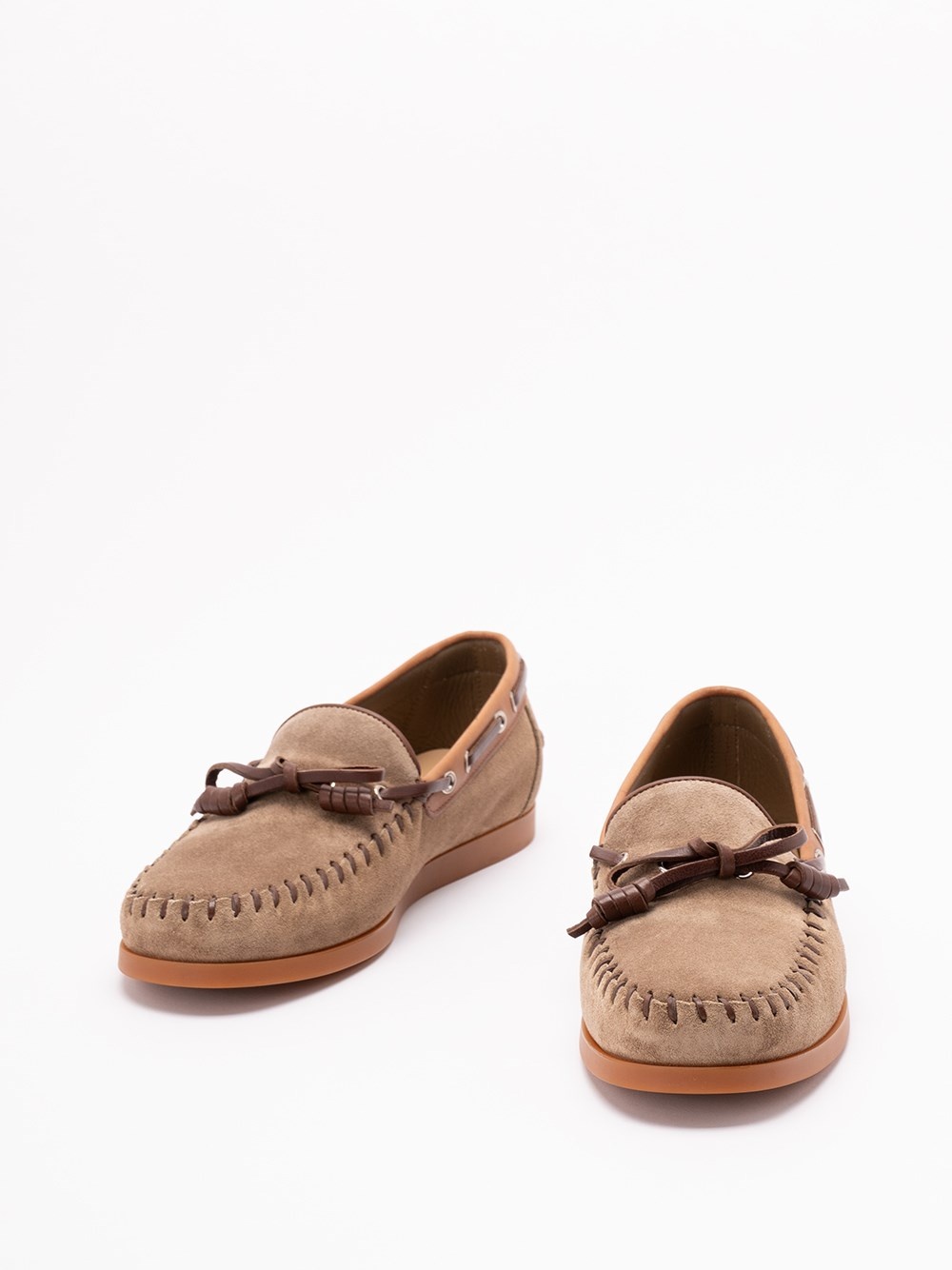 `Valentino Garavani Palm Avenue` Leather Boat Shoes - 2