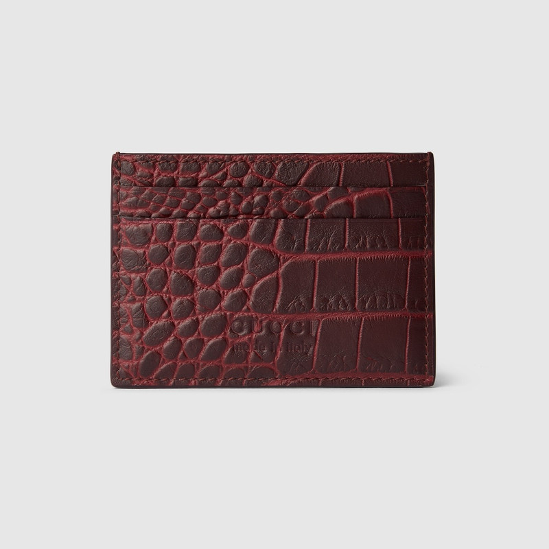 Crocodile card case 1