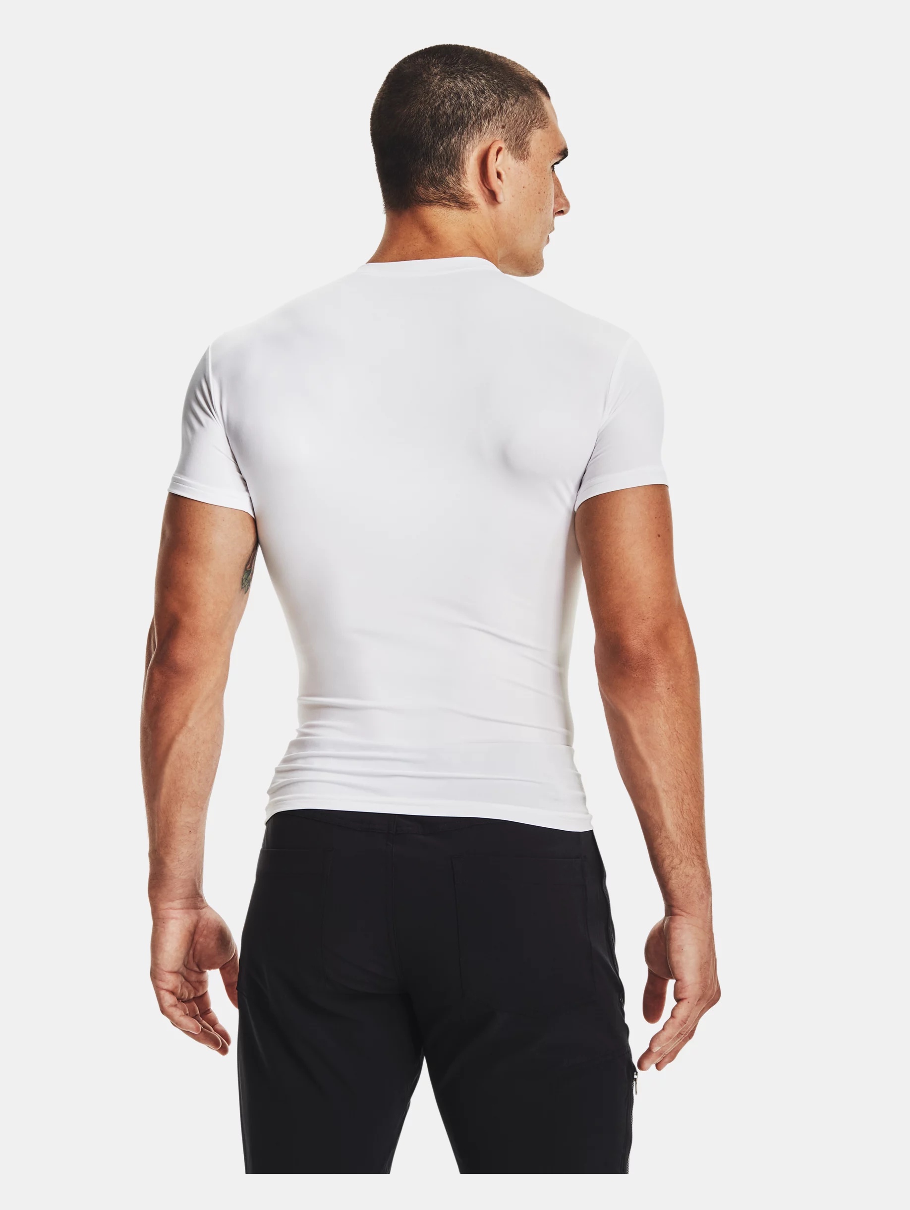 Men's Tactical HeatGear® Compression V-Neck T-Shirt - 4