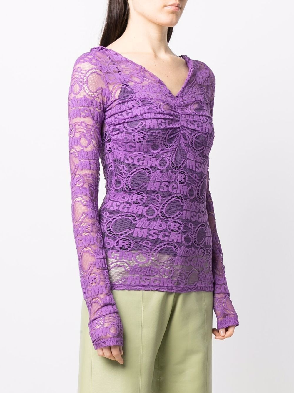 lace longsleeved top - 3
