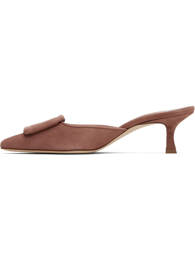 Manolo Blahnik Pink Maysale Heeled Sandals outlook