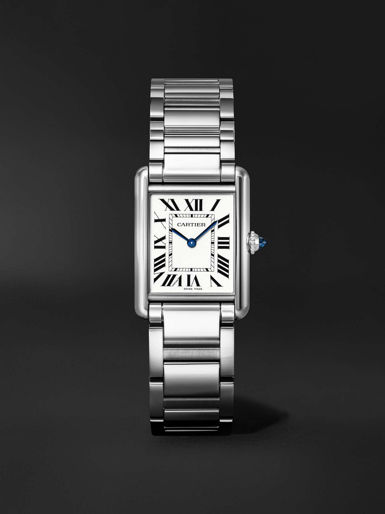 Tank Must de Cartier Large SolarBeat™ 33.7mm Stainless Steel Watch, Ref. No. CRWSTA0122 - 1