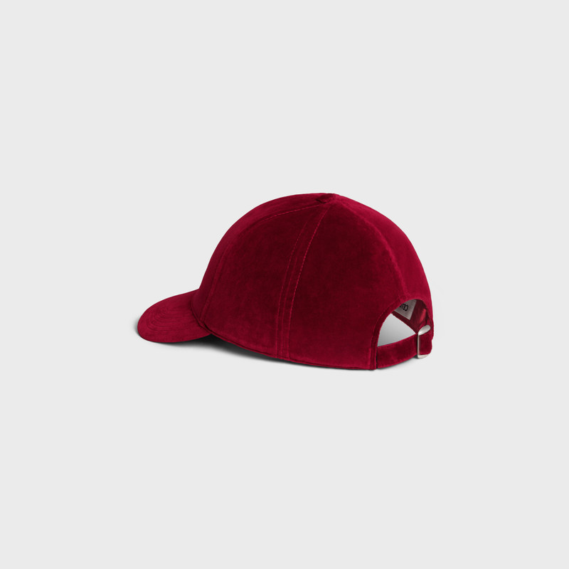 celine baseball cap in cotton velvet 4