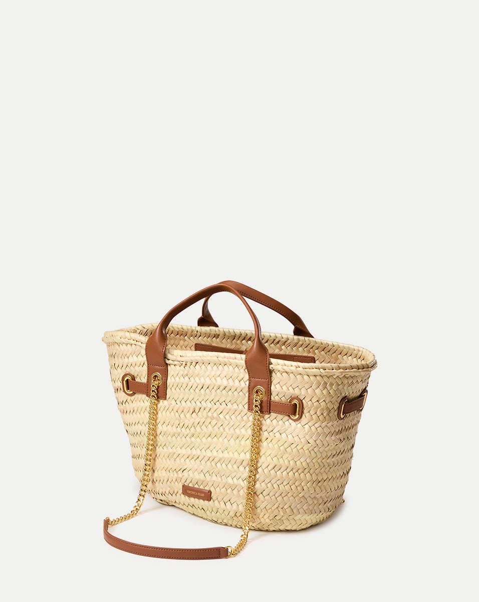 VERONICA BEARD RAFFIA DASH BASKET TOTE - 5