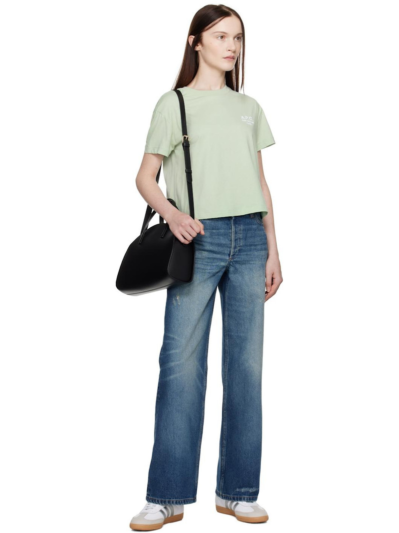 A.P.C. Green Boxy 'Rue Madame' T-shirt outlook
